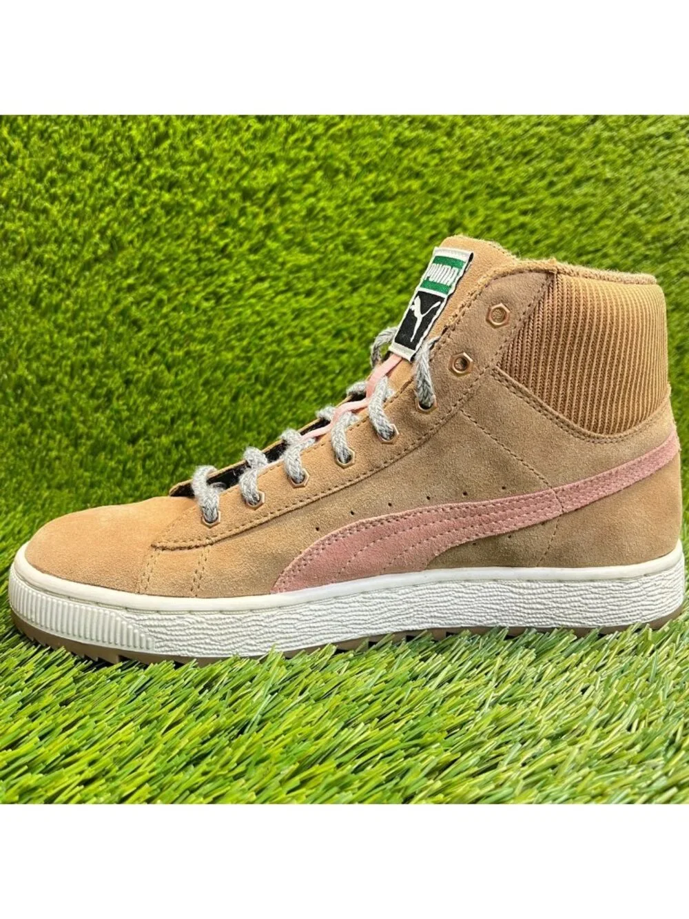 Puma Winterized Rugged Womens Size 8 Brown Pink Athletic Suede Shoes Sneakers